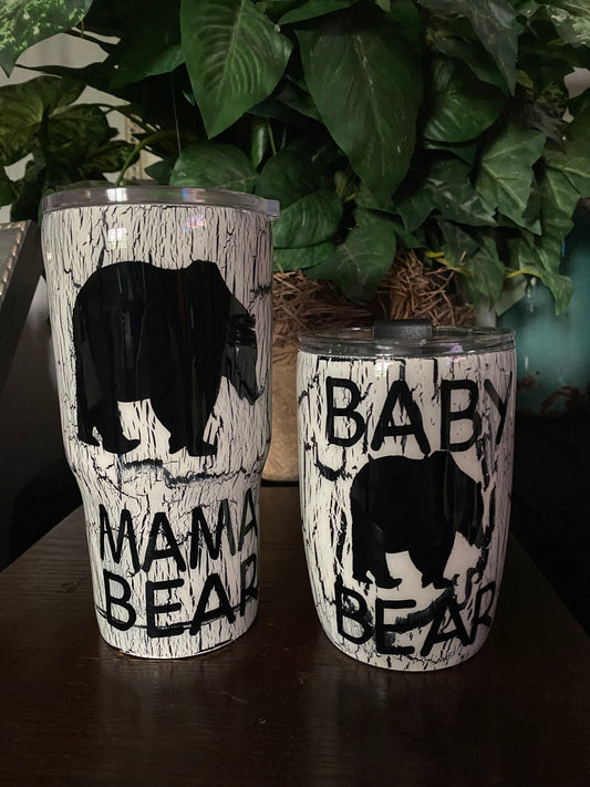 Mama Bear/ Baby Bear Tumbler Set